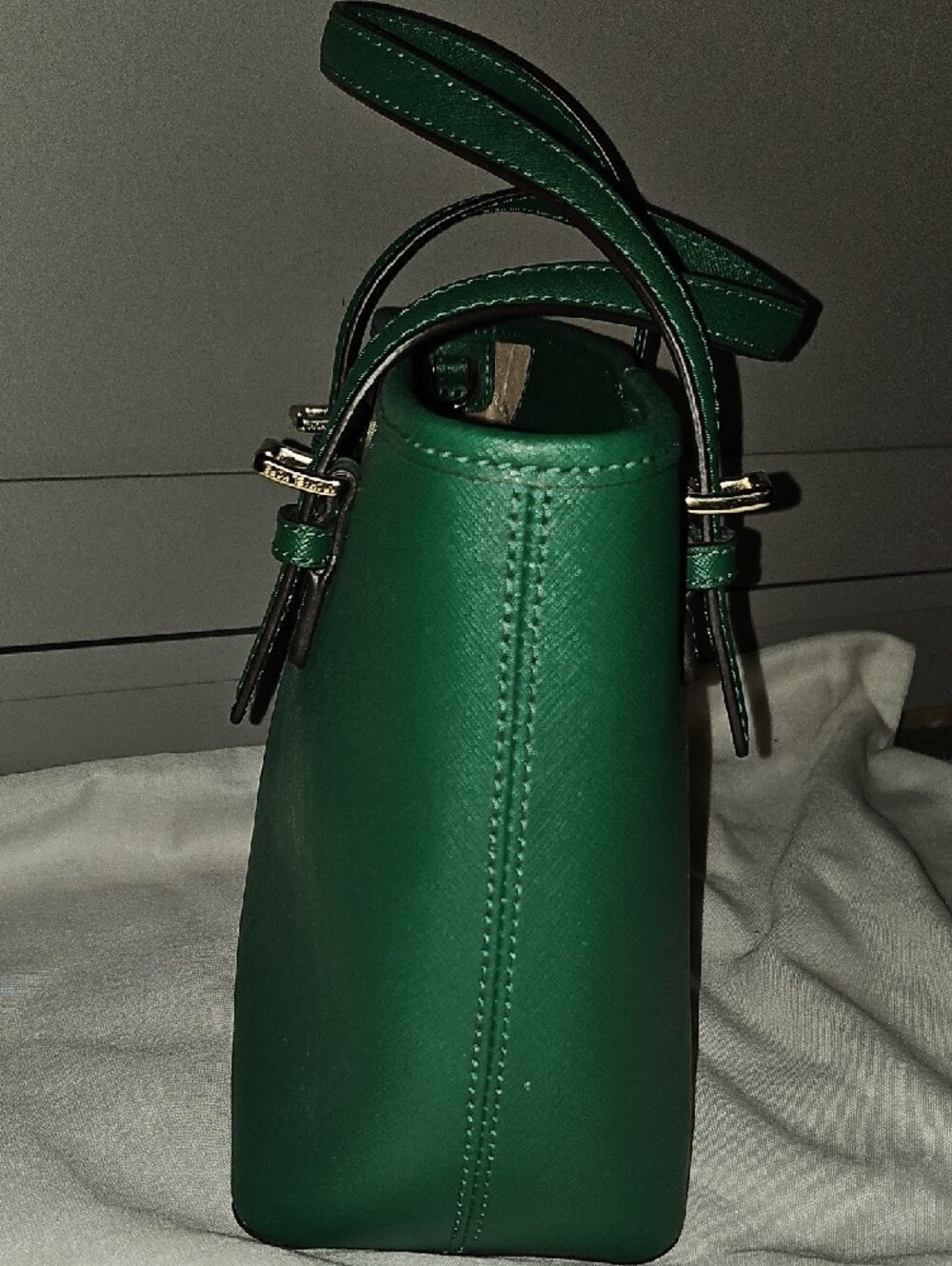 Michael Kors Emerald Green Saffiano Leather Mini Tote - Picture 6 of 16